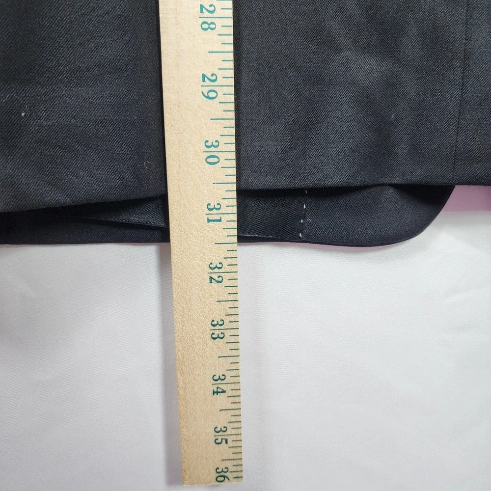 Tommy Hilfiger Mens 38 Long Worsted Wool Blazer Two Button Tailored Classic Gray
